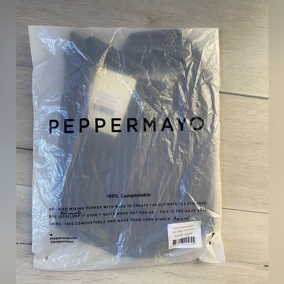 Peppermayo Exclusive - Talula Pinstripe‎ Bustier - Chocolate 4 NWT in pkg - Picture 7 of 9